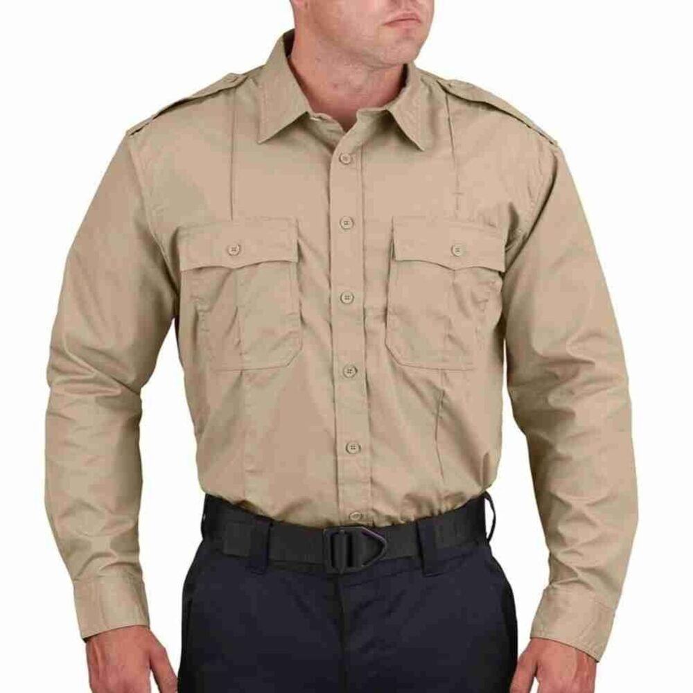 Propper Khaki Class B Long Sleeve Shirt Ripstop Khaki